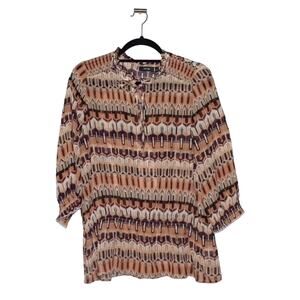 Apt. 9 Multi-color chiffon Blouse Size Large